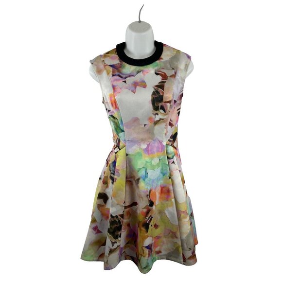 Ted Baker London Sew In Love Floral Neoprene Mini Dress Women (No size tag) - Picture 1 of 11